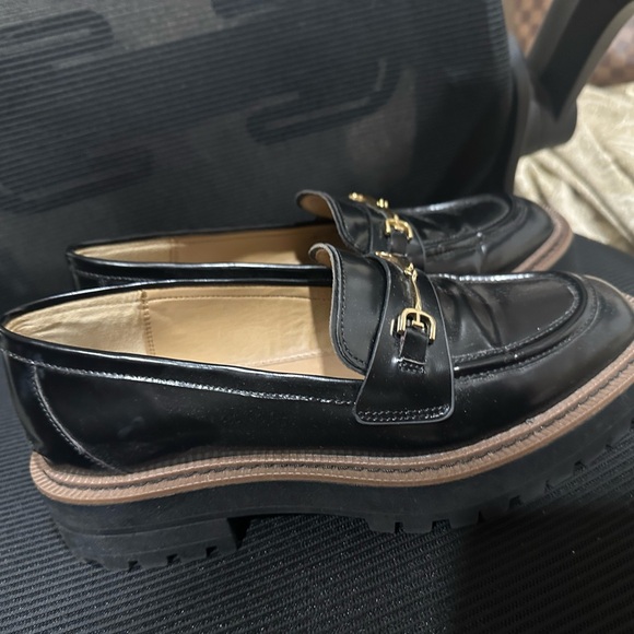 Sam Edelman Laurs Platform Lug Sole Loafer black Women's Size 8 - Picture 5 of 8